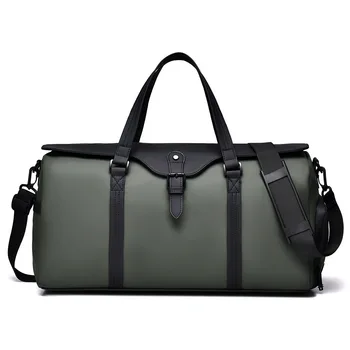 Borsa da viaggio di grande capacità per brevi distanze, semplice e pratica, con separazione asciutto-bagnato, borsa fitness con asta estraibile, borsa portaoggetti.