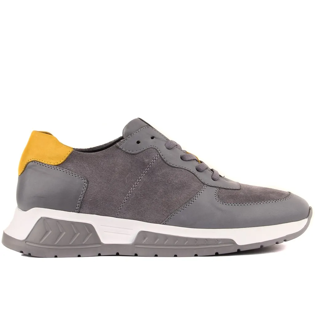 

Sail Lakers-Grey Suede, Leather Men's Casual Shoes