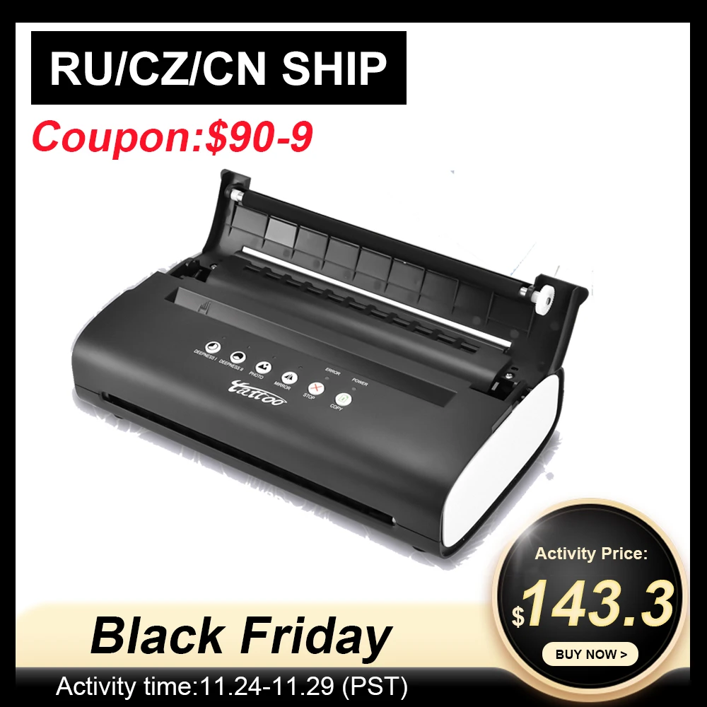 Tattoo Stencil Transfer Machine Printer Drawing Thermal Stencil Maker