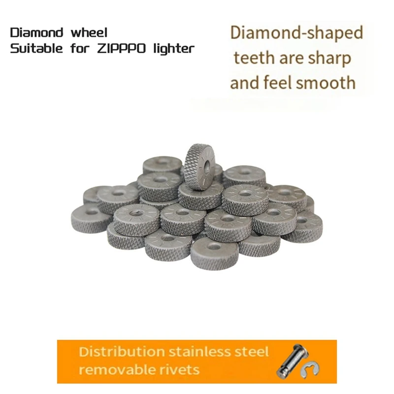 Suitable For ZIPPO Kerosene Lighter Steel Wheel Grinding Wheel Lighter Gear Sparkling Flint Spare Parts Accessories