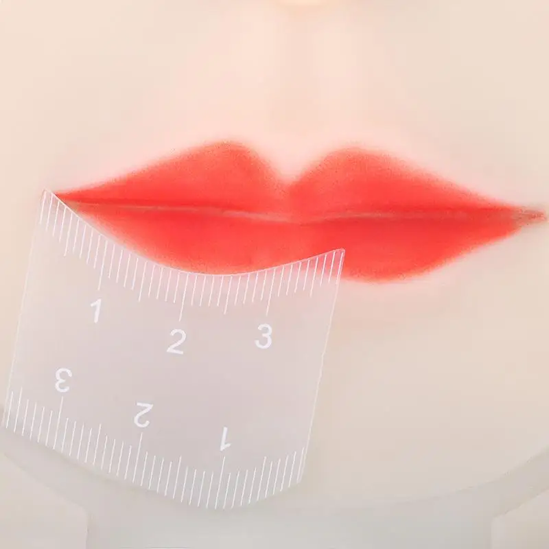 Stencil in Plastica per Rossetto, Strumento per Applicazione Facile del Trucco, Guida di Precisione Professionale per Uso Domestico e Principianti - immagine 4