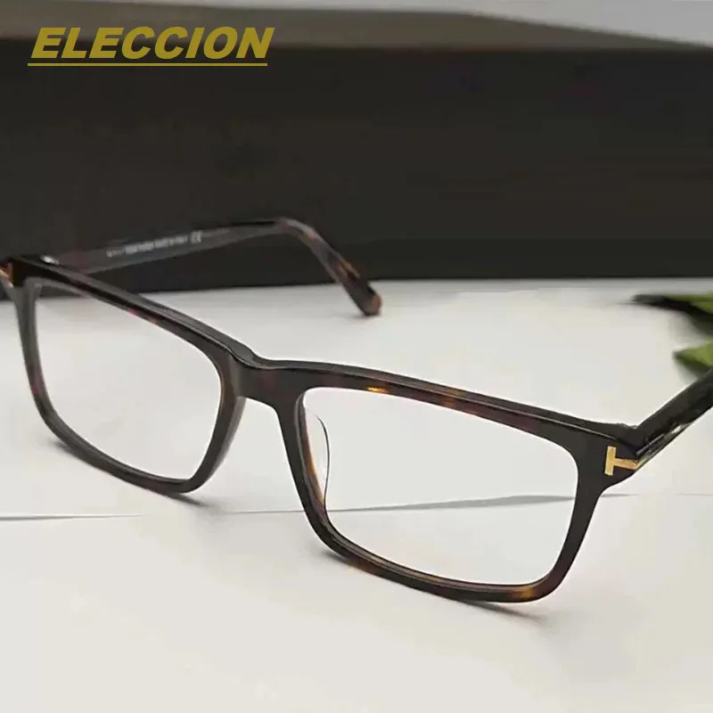 

ELECCION Fashion Acetate TF5408 Optics Glasses Frame Men Myopia Frames Rectangle Eyewear Prescription Eyeglasses