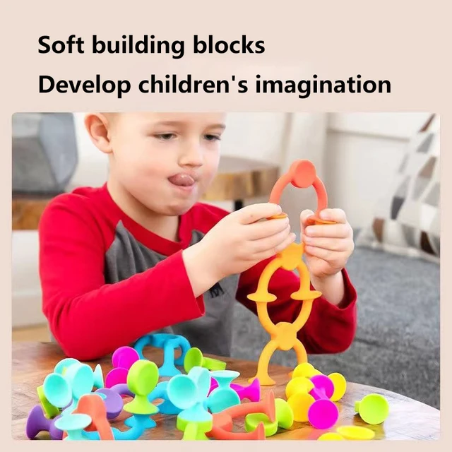 Multicolored Sucker Toys,Building Blocks Pop Suction Cup Toy,Construction Set,Parent-child Interactive Game,Gift for Kids - Image 3