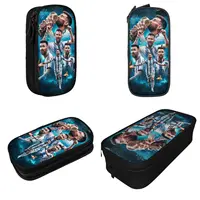 Football Messied Pencil Case Pencilcases Pen Box for Student Big Capacity Pencil Bags Students School Cosmetic Stationery 2