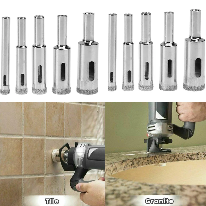 Diamond Drill Bits Glass Diamond Coated Drill Set Porcelain Drill