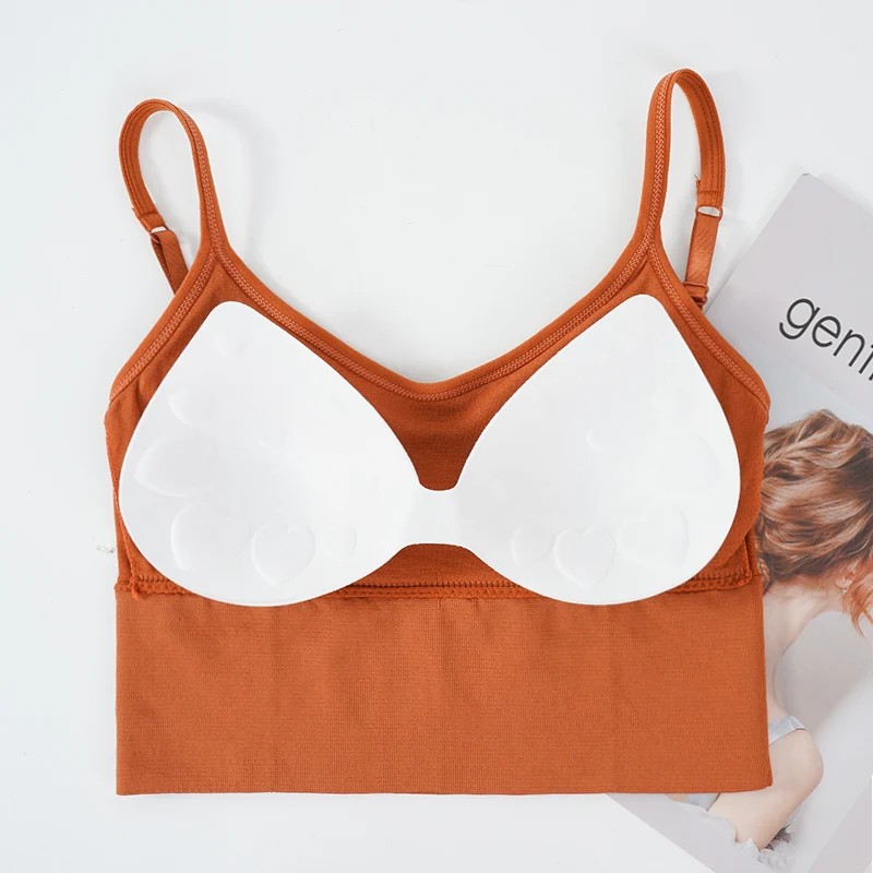 Women Seamless Bralette Sexy Crop Top Underwear Seamless Strap Tube Sensual Lingerie Beautiful Back Bra women tube tops
