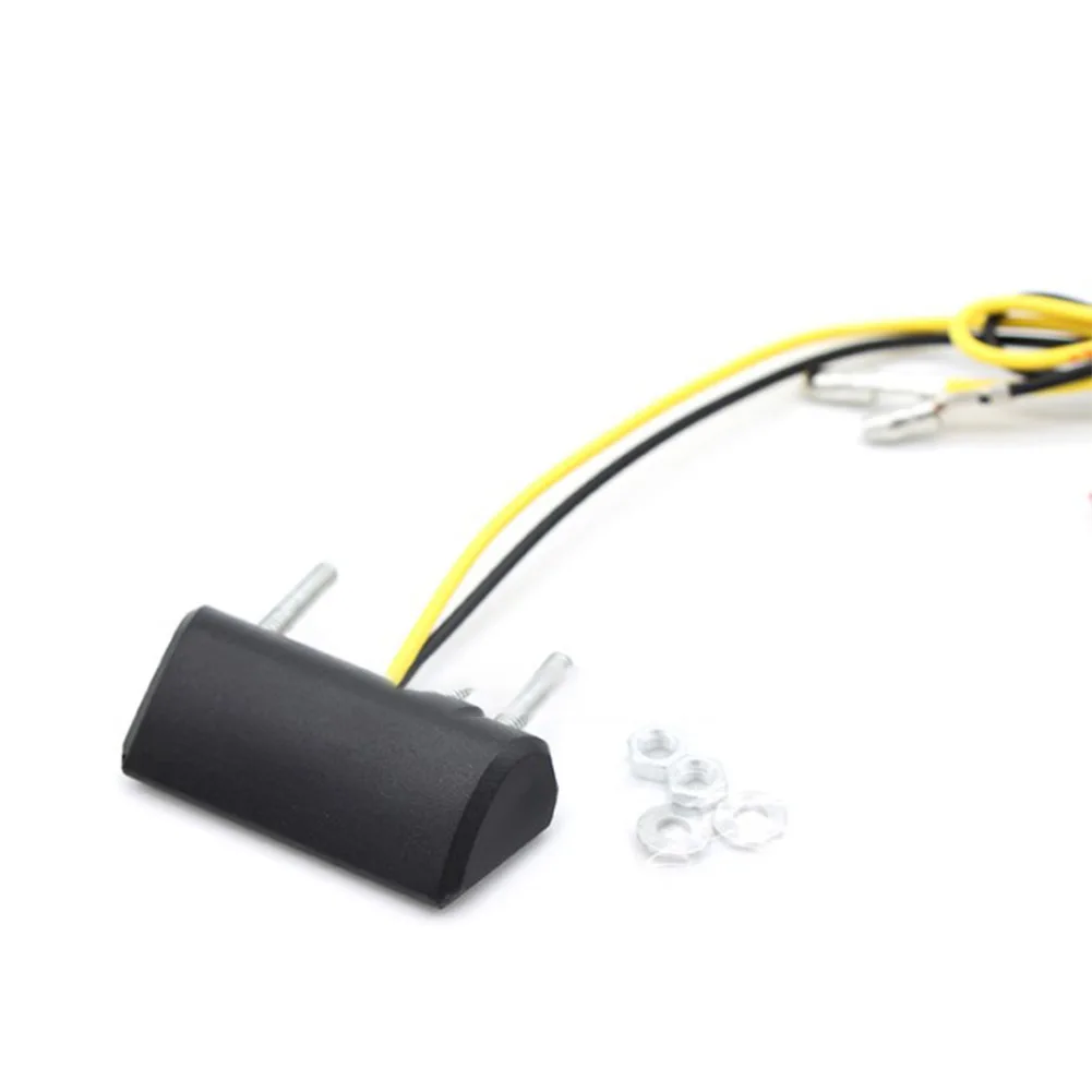 

Mini Motorcycle LED License Plate Light, 12V Motorbike Rear Tail Number Light, Plastic Material, White LED Color, 1W Watts