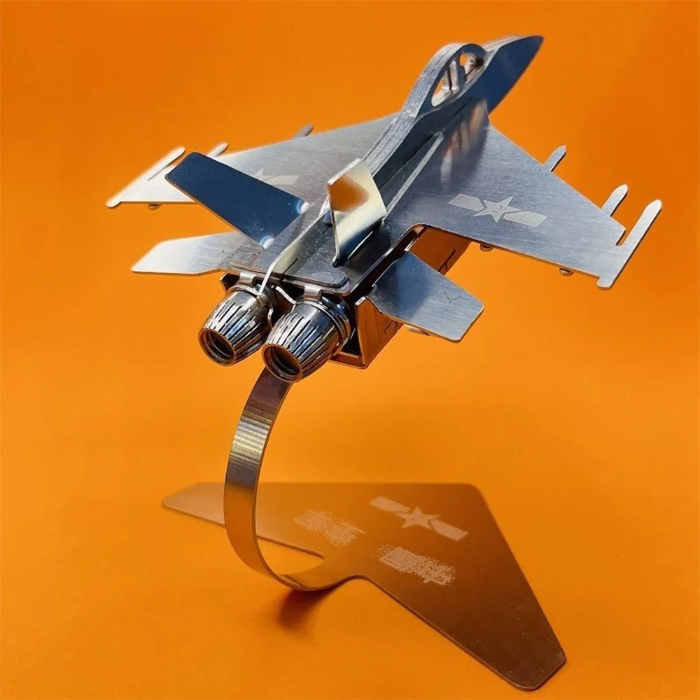 DIY fighter 3D Metal Stainless Steel Jigsaw Puzzle Assembled Steel Detachable Jigsaw Toy Ornament Birthday Gift