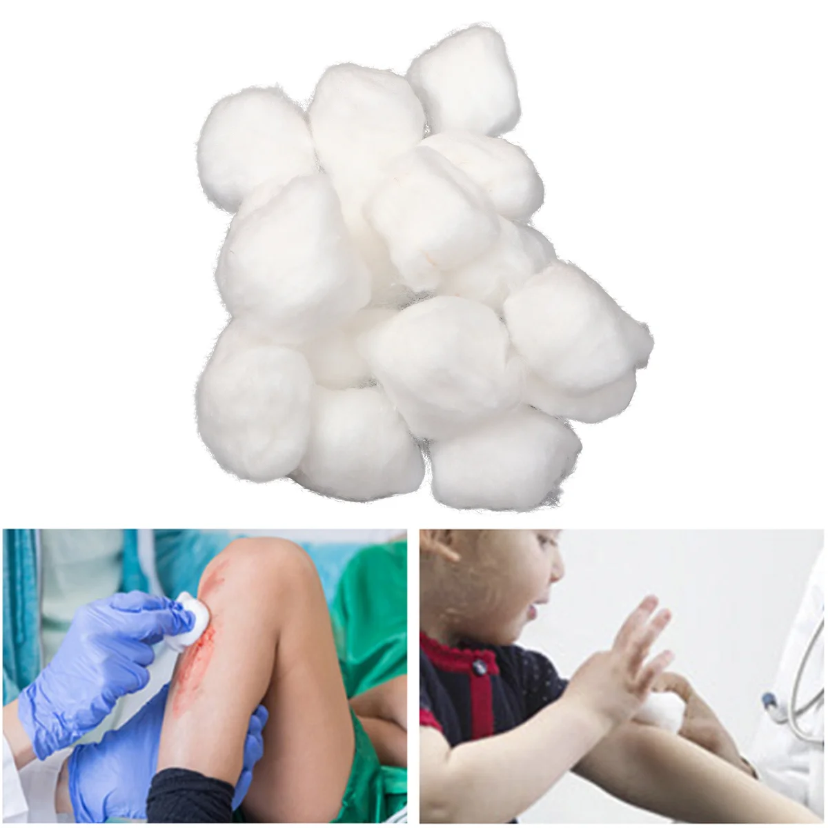 5 Packs Pure Cotton Ball Absorbent Makeup Accessories Remover Roll Face Cleaning Cotton Balls Nail Polish Remover Cleaning Tool 3