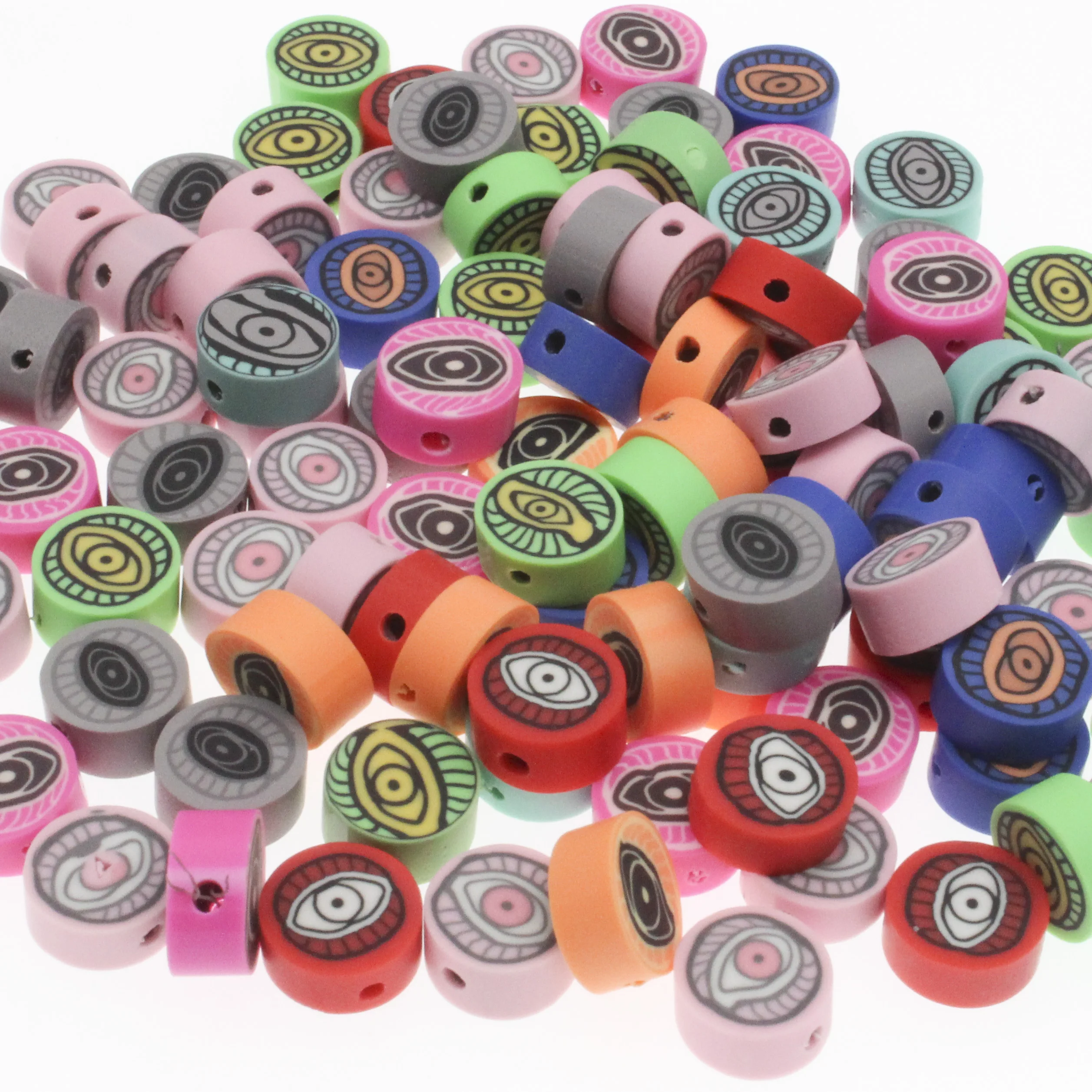 Бусины из глины «сглаза», 30/50/100 шт.