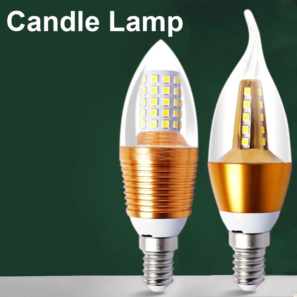 

E14 LED Corn Bulbs 7W 220V E14 Base Candelabra Light Bulbs 360-degree Angle Beam LED Candle Bulbs Non-Dimmable