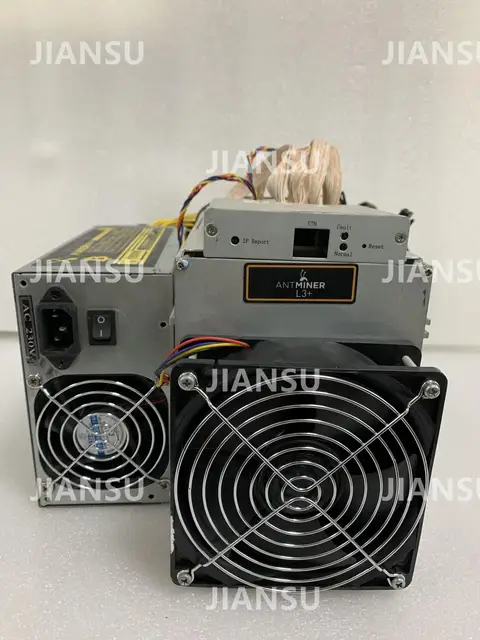 Used ASIC miner ANTMINER L3+ 504M/S with PSU 3