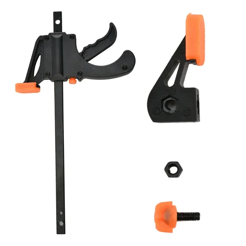 Description Picture 5 of item1Pcs Woodworking Work Bar Mini F Clamp Clip Set Hard Quick Ratchet Release Clip DIY Carpentry Hand Tool Gadget Woodworking Clamp
