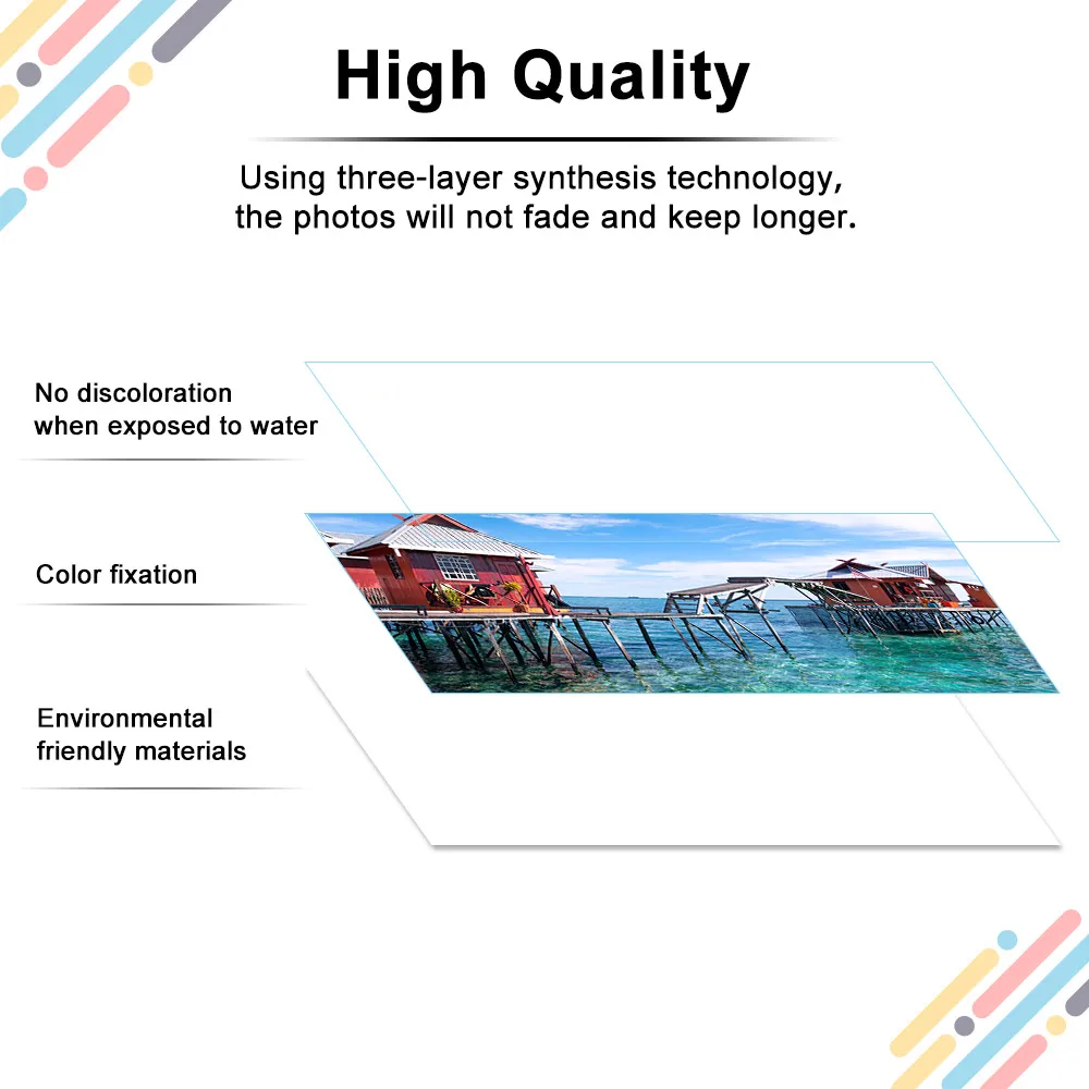 Description Picture 4 of item1/2/3/4/5PK for Iconic Brand Selphy Ink CP1300 CP1500 6 Inch Ink Cartridge Compatible for Iconic Brand Selphy CP1200 CP910 CP900 Photo Printer