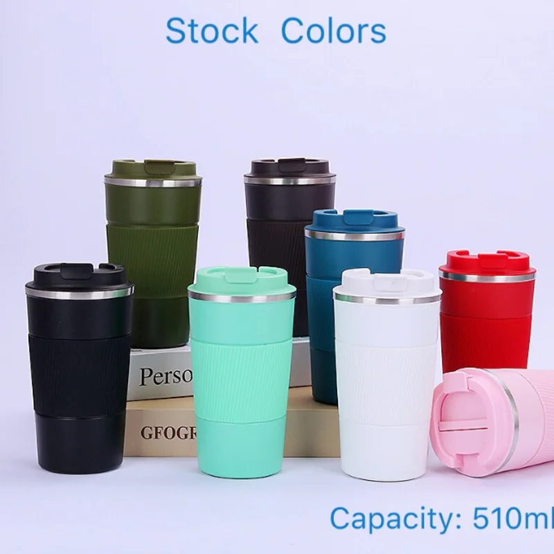 Cafe  Coffee Thermos Mug With Non-slip Case Car Vacuum Flask Travel Insulated Bottle Kitchen Tools 1