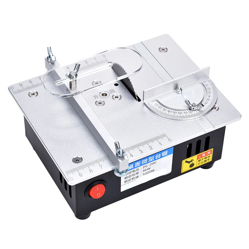 

96W Mini Bench Saw Small Household DIY Cutting Machine for Woodworking Table Saws 63mm Blade