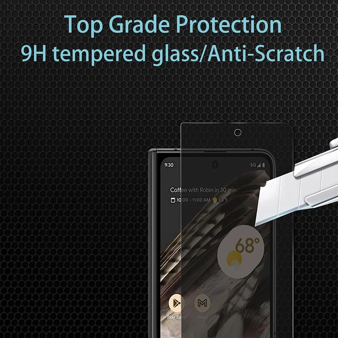 [2 Pack]Film Anti-Spy Privacy Screen Protector Tempered Glass+[2 Pack]Camera Lens Protector For Google Pixel Fold 5G (2023) — view 3