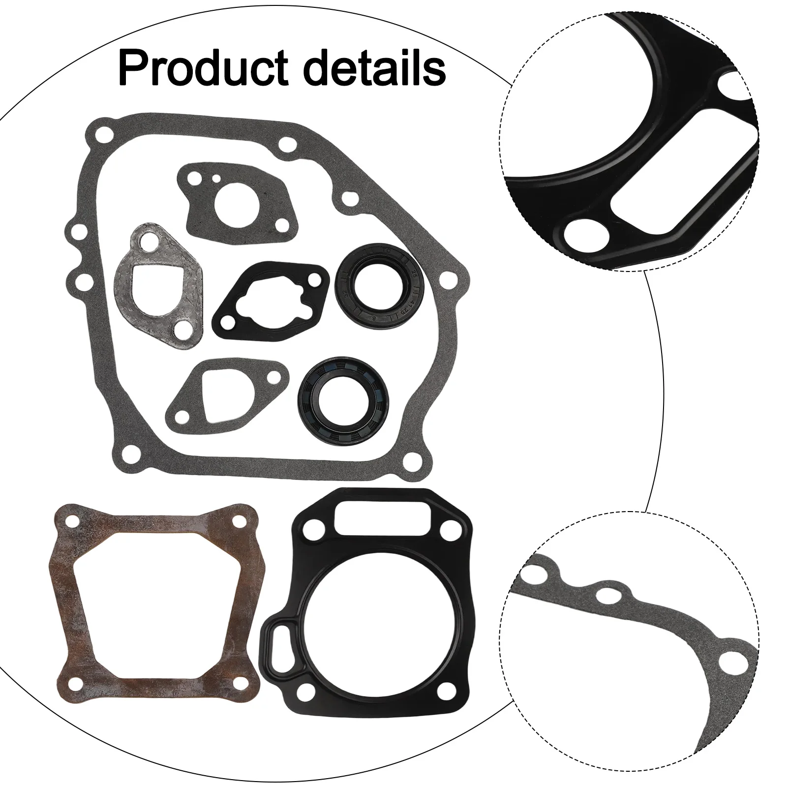 For 168F/170F Engine Gasket Set Crankshaft Oil Seal Suitable For GX160 200 212CC 6.5hp Engine Trimmer Parts