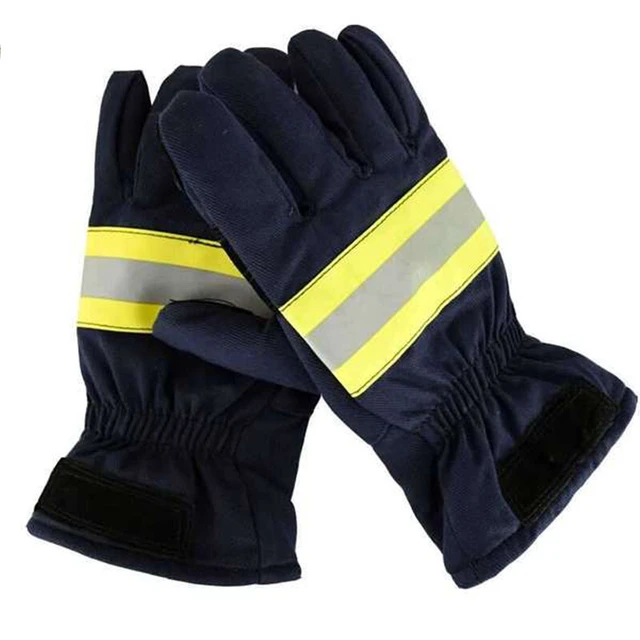 Guantes De Seguridad Ignífugos, Cinturón Reflectante Negro, Protección  Contra Incendios, Suministros Para Soldadura Y Clima Frío, Guantes De Lucha  Contra Incendios - Guantes Ignífugos - AliExpress