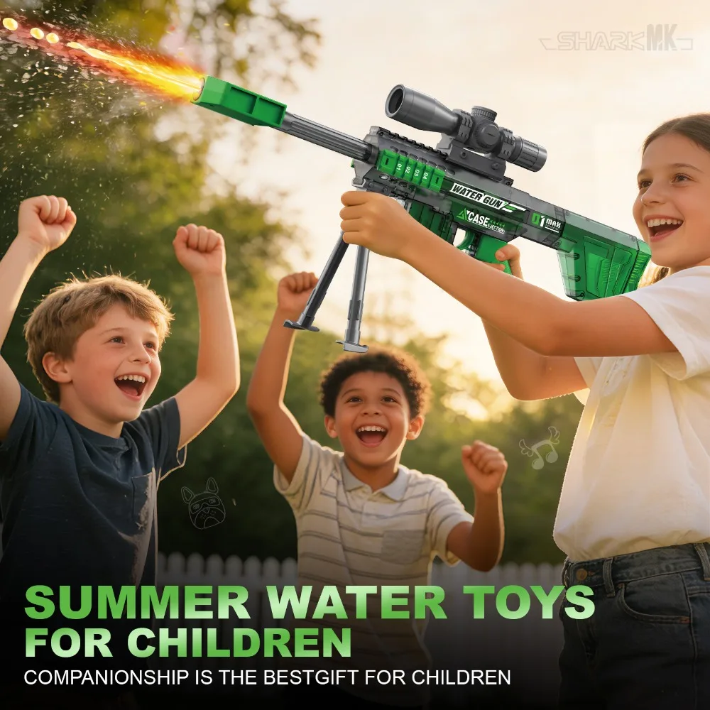 Electric Water Gun With Automatic And Manual Modes For Beach Pool_voghion.com