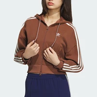 Adidas officiel authentique trois rayures femme courte rétro rayure veste JM8058 2
