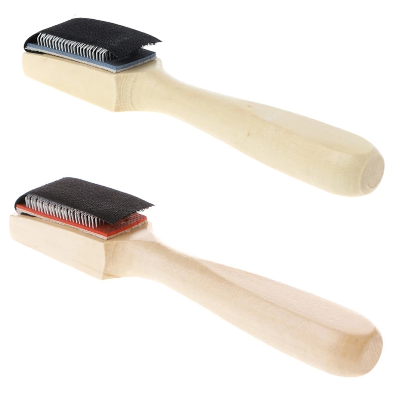

367A Suede Sole Wire Shoes Cleaners Cleaning Brush for Dancing Shoes Lightweight and Easy to Grip Ergonomically Handle Tool