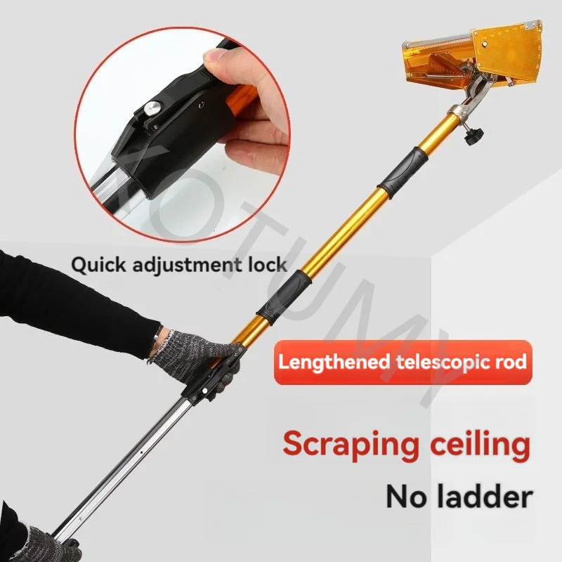 Drywall Flat Finisher Taping Professional Tools Extendable Handle Plasterboard Wallboard Sheetrock Mud for Putty