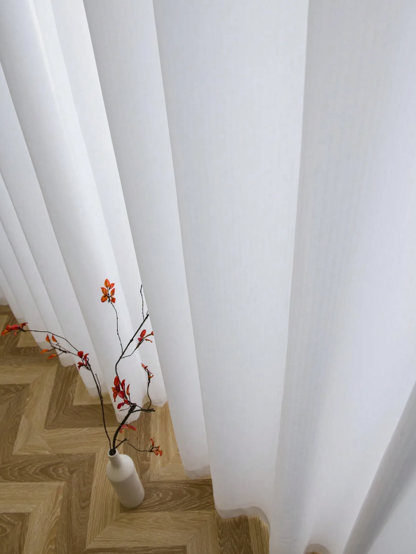 Popular Cheap Modern White Curtain Sheer with 100% Polyester Luxury Design for Bedroom Soft Light Airy Privacy Sheers for Living 5