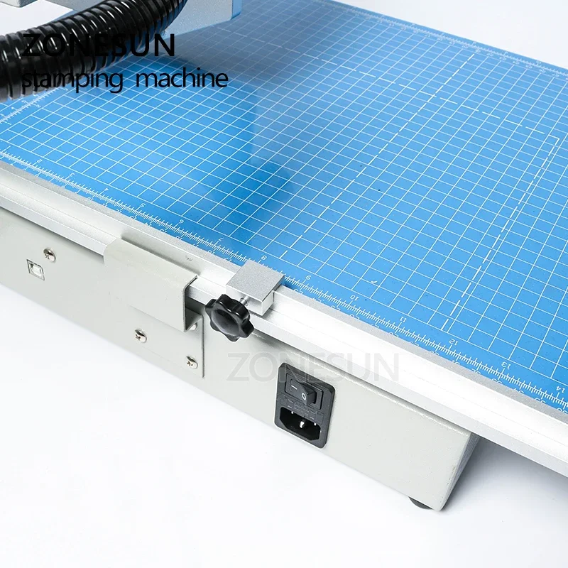 ZONESUN Hot Stamping Machine Digital Sheet Printer Plateless Hot Foil Printer Plastic Leather Notebook Film Paper Without Stamp