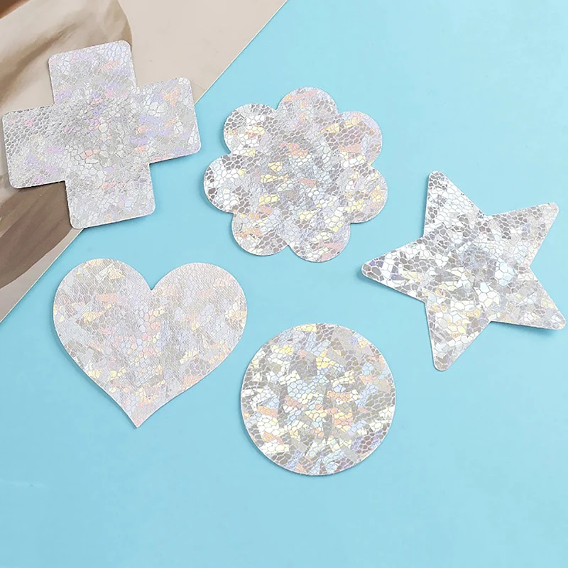 

1 Pair New Nipple Stickers Ice Crack Galaxy Series Breast Stickers Disposable Breast Stickers Anti-bump Point