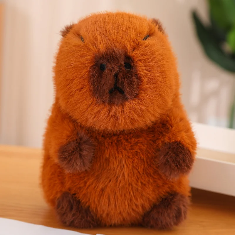 pelúcia Capivara desenho animado, boneca infantil realista pelúcia, Almofada fofa para meninos e meninas para abraçar cochilos, boneca portátil  pelúcia para decoração casa