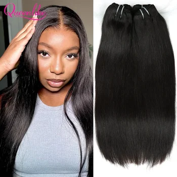 Queenlike 15A Super Double Drawn Vietnamese Raw Bone Straight Human Hair Bundles 1/3/4 PCS Top Bundles Human Hair Extensions 1
