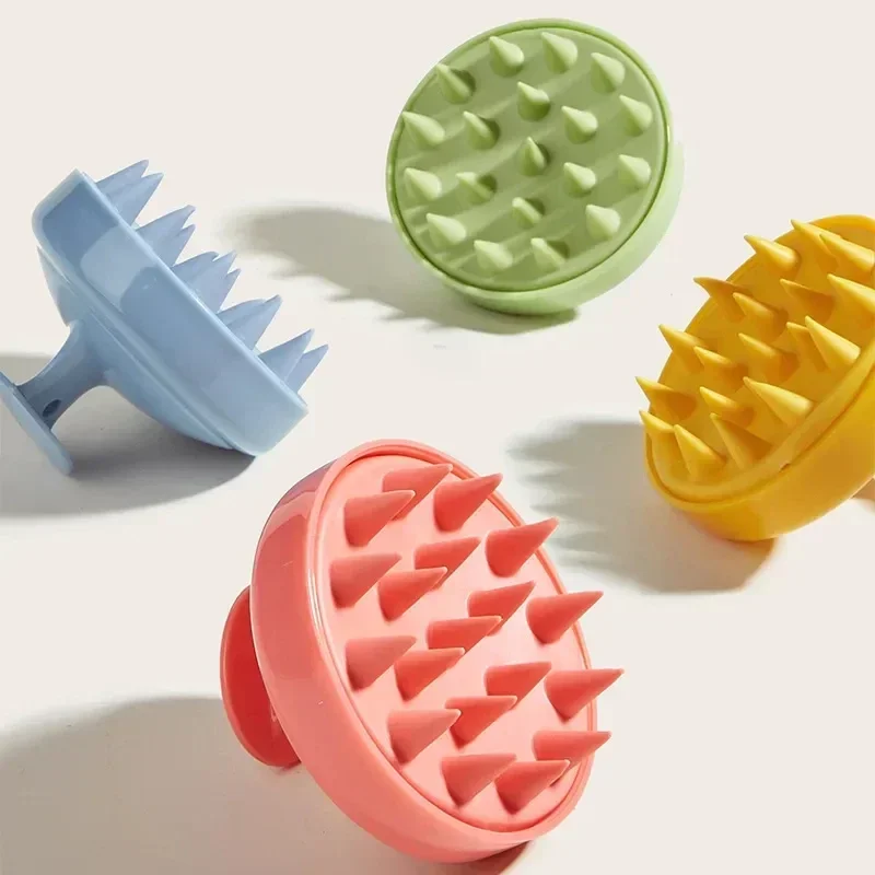 

Plastic Silicone Massage Comb Clean The Scalp Thoroughly Scalp Massage Easy Foaming Head Massage Brush Shampoo Brush Bath Comb