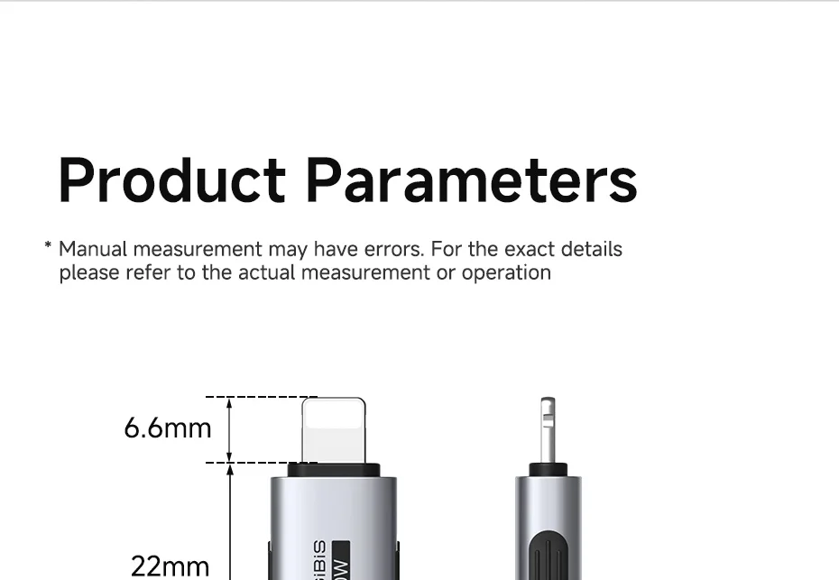 Hagibis Lightning & USB-C Bidirectional Charging Adapter