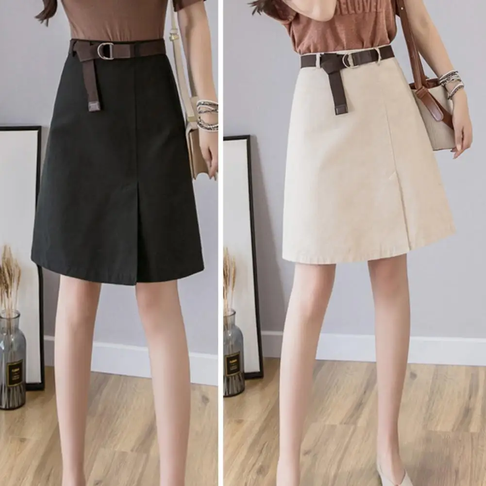 

Women Short Skirt Soft Women Skirt S to 2XL Womenswear Fashion Solid Color Ladies Girls Casual Skirt