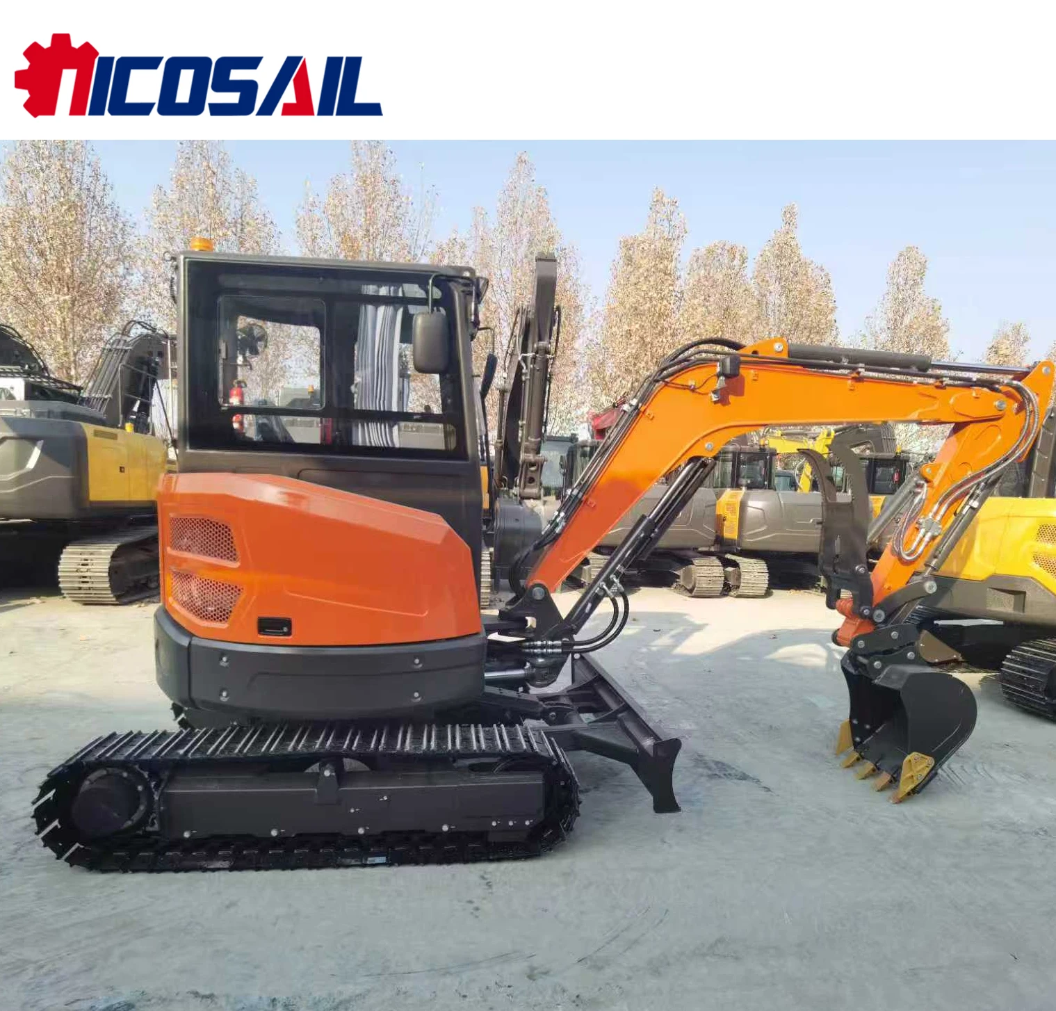 Mini excavator 3 tons, 3.5 tons EPA new type crawler excavator, Kubota engine, 4.0 tons excavator