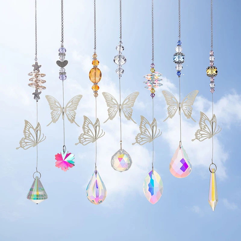 Acheter Pendentif attrape-soleil coloré en forme de feuille d'érable,  décoration en Faux cristal, crée une atmosphère, attrape-lumière de fenêtre