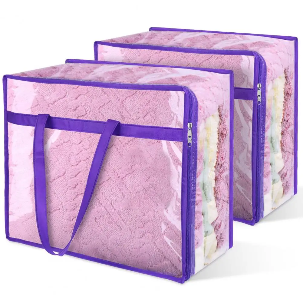

Toy Organizer Bag Portable Heavy Duty Clothes Storage Bags with Capacity Zipper Ideal for Quilts Bedding Blankets Toys More