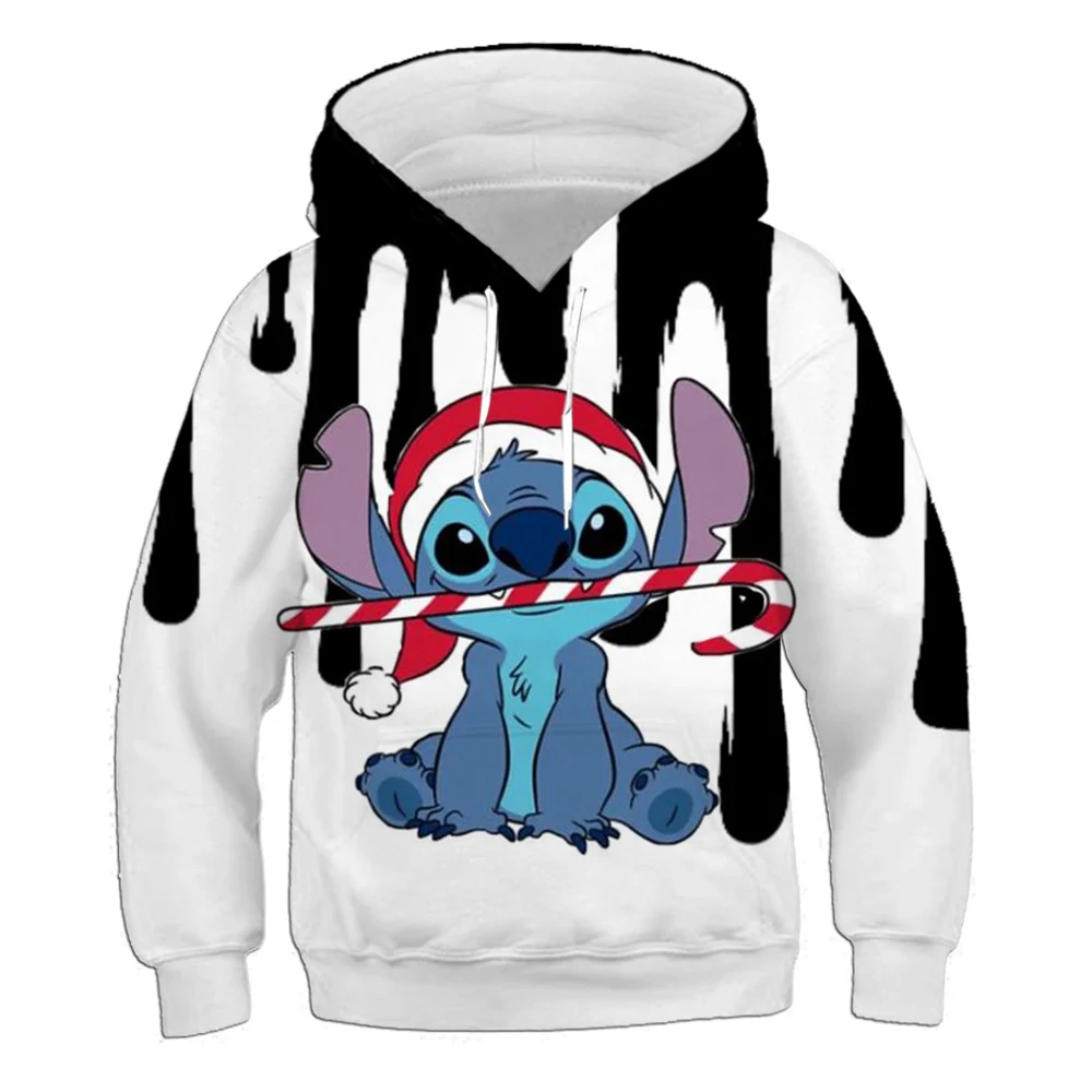 

Lilo&Stitch Hoodie Children's Wear Christmas Cartoon Anime Disney Boys and Girls Sweatshirt Trendy Street Clothing Hoodie
