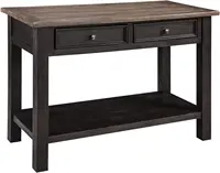 Tyler Creek Modern Farmhouse Sofa Table, Brown & Black 1