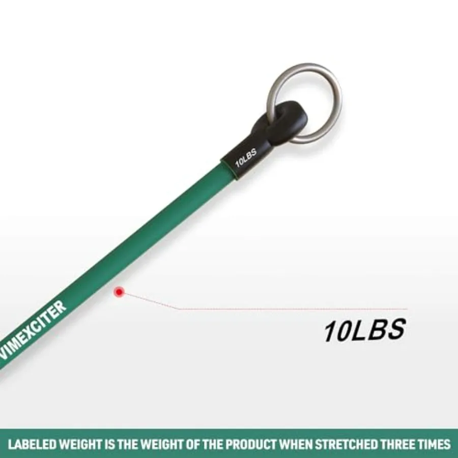 Exercise Resistance Bands - 8 Fitness Stackable Workout Bands - Compatible with MF-03 - Premium Latex 10/20/25/30 LBS