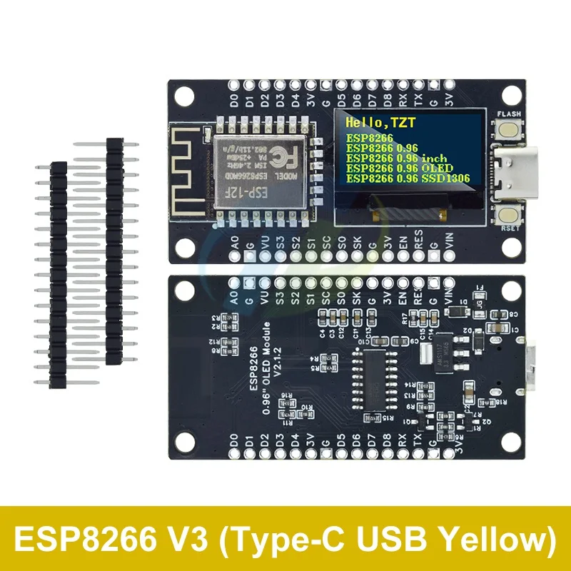 ตัวเลือกสินค้า บอร์ดพัฒนา ESP8266 พร้อมจอ OLED สำหรับ Arduino/Micropython