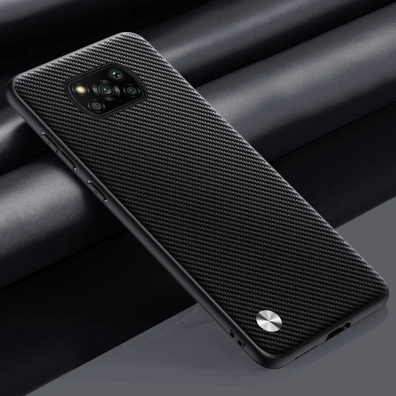 Luxury PU Leather Matte Back Phone Case - Silicone Protection Cover Coque