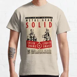 Metal Gear Solid Big Boss Sketch Graphic Cotton T - Shirt - Plus Size Men's Gaming Apparel - XXXL (Boxing Poster)