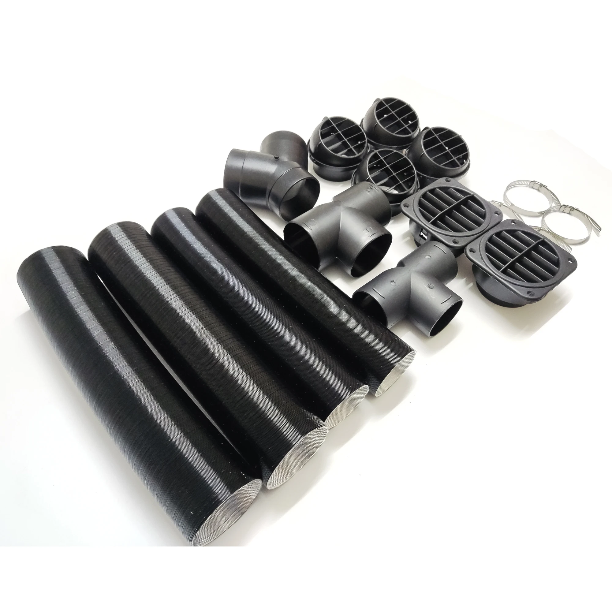 Car Air Heater Ducting Pipe Outlet Parking T Y Branch For Eberspacher For Propex Diesel Heater 60mm 75mm Pipe Combustion diesel heater exhaust pipe,air diesel heater duct pipe