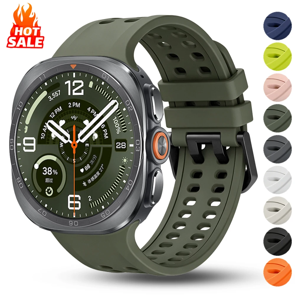 Breathable Silicone Sports Ocean Watch Band - Original Bracelet Strap