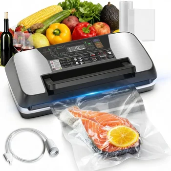 Multifunctional vacuum machine with strong suction for fresh-keeping, secure sealing, and suitable for both wet and dry use 1