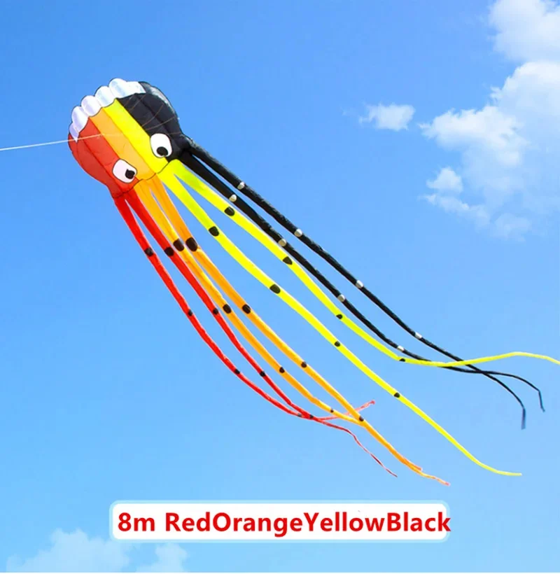 Octopus Kites Soft Kites Flying for Adults colorful rainbow kite eagle kite plastic kite butterfly kite beach delta kite delta kite beach kite stunt kite unicorn kite plane kite snake kite power parafoil kite chinese dragon kite foal kite parafoil kite