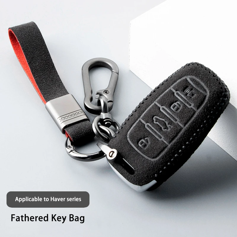 

Alcantara Suede For Great Wall Harvard h6 coupe sports version new f7x/h2/m6 Key Case Protective Cover All-inclusive Buckle