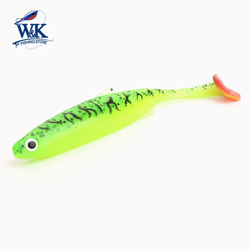 DONQL Esche Da Pesca Morbide Con Testa Di Piombo, Sidewinder Sandeel, 5 Pezzi Da 9,5 Cm 10g, Con Girelle E Anelli, Per Spigola E Merluzzo